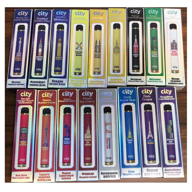 Wholesale Disposable City Bar 1600 Puffs Pod Device